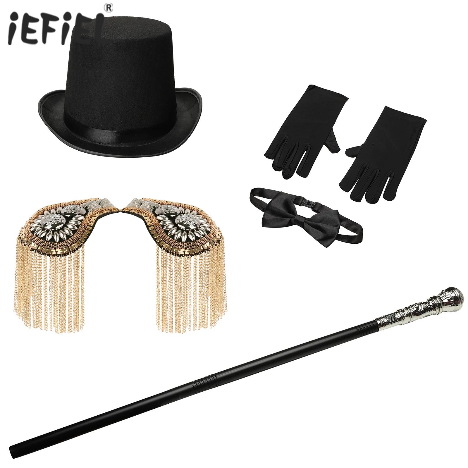 Formal Wear Gloves Men - Adult Circus Ringmaster Costume Cosplay Top