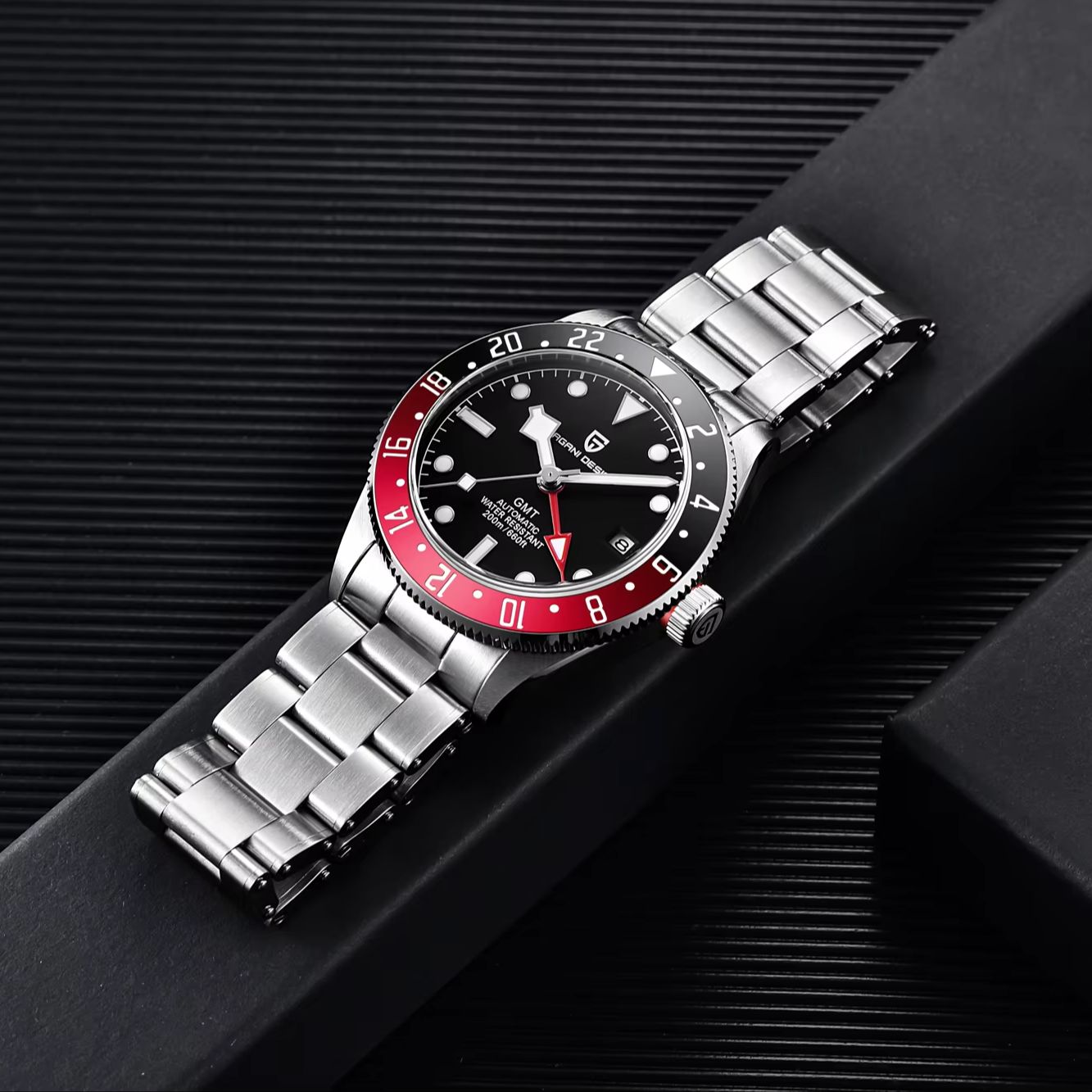PAGANI DESIGN Black & Red Cont - Men'S Formal Wear Watches ulasan dan harga