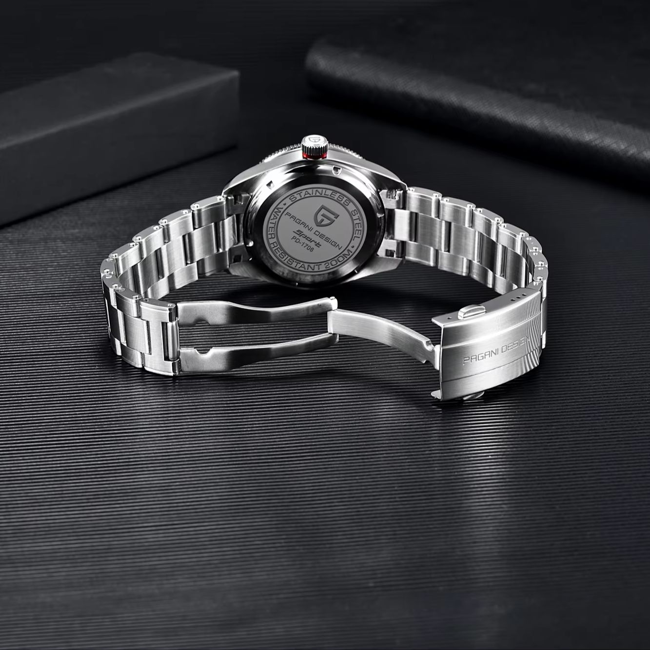PAGANI DESIGN Black & Red Cont - Men'S Formal Wear Watches ulasan dan harga