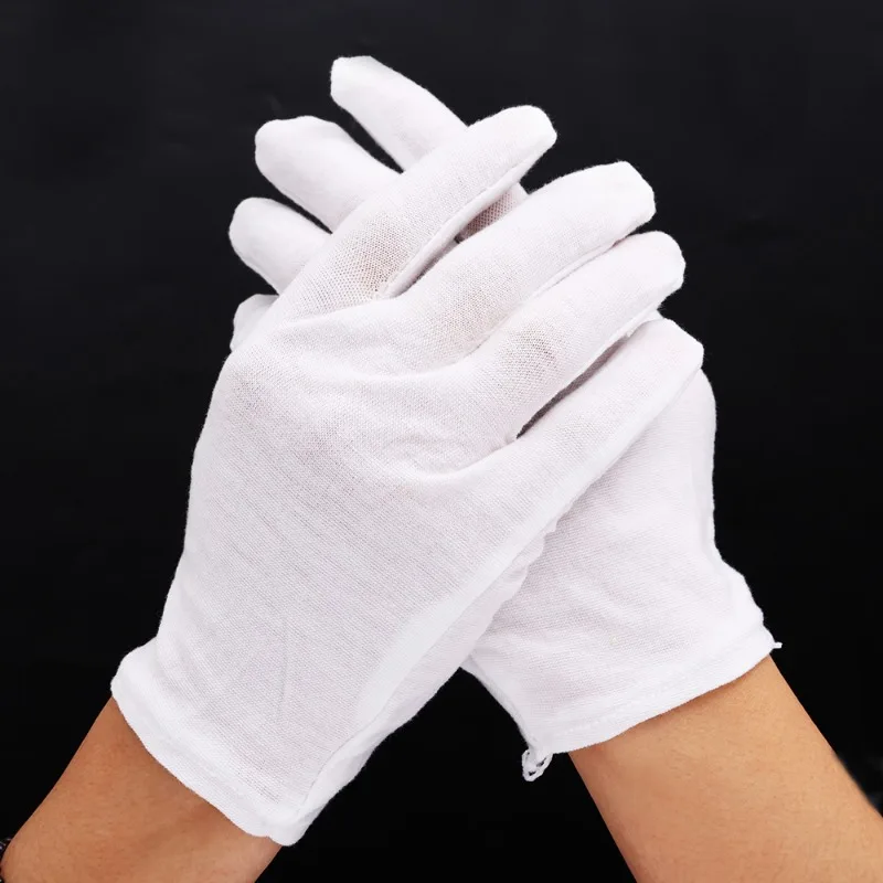 1pair White Cotton Gloves Men  - Formal Wear Gloves Men ulasan dan harga
