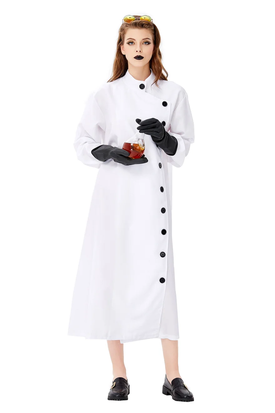 Men Women Long White Coat Nurs - Formal Wear Gloves Men ulasan dan harga