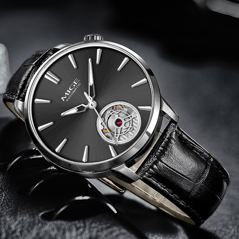 MIGE Slim Men Hollow Automatic - Men'S Formal Wear Watches ulasan dan harga