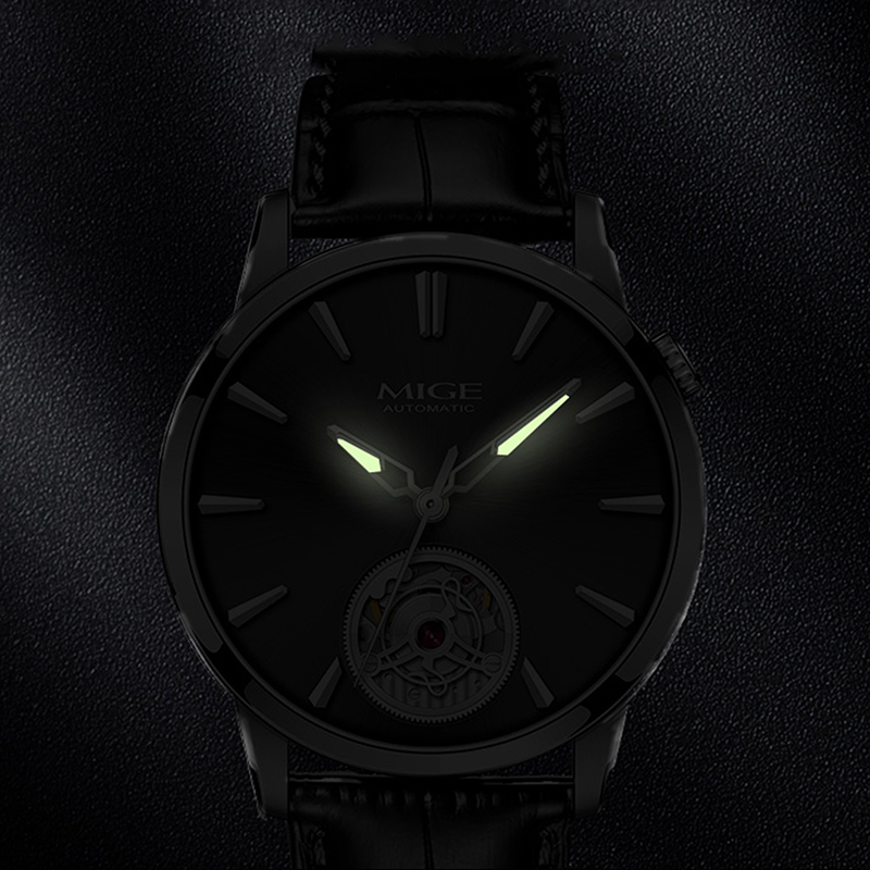MIGE Slim Men Hollow Automatic - Men'S Formal Wear Watches ulasan dan harga