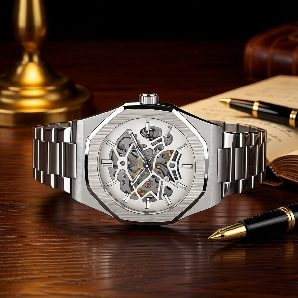 FORSINING Skeleton Mechanical  - Men'S Formal Wear Watches ulasan dan harga