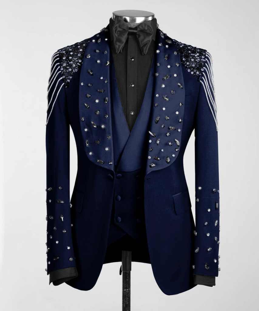 Luxurious Tailored Wedding Sui - Men Formal Wear Modern ulasan dan harga