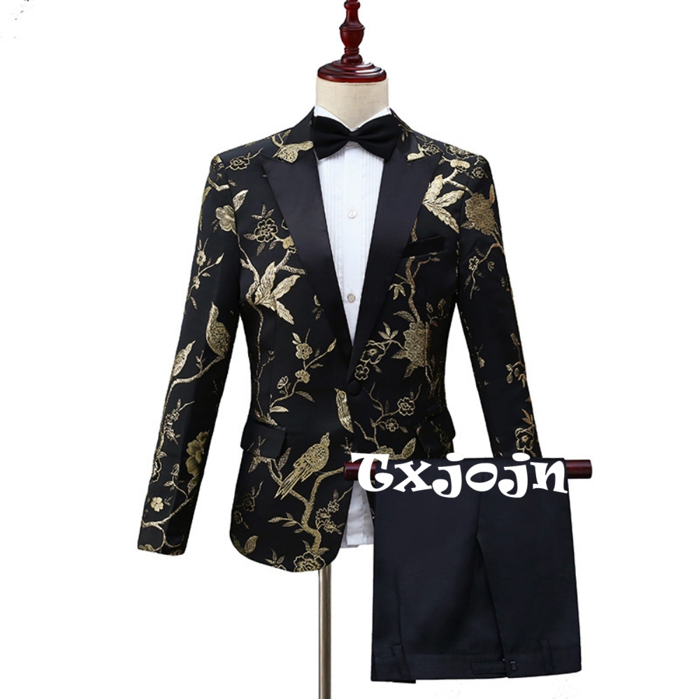 2026 New Exquisite Jacquard Su - Men Formal Party Wear Outfit ulasan dan harga