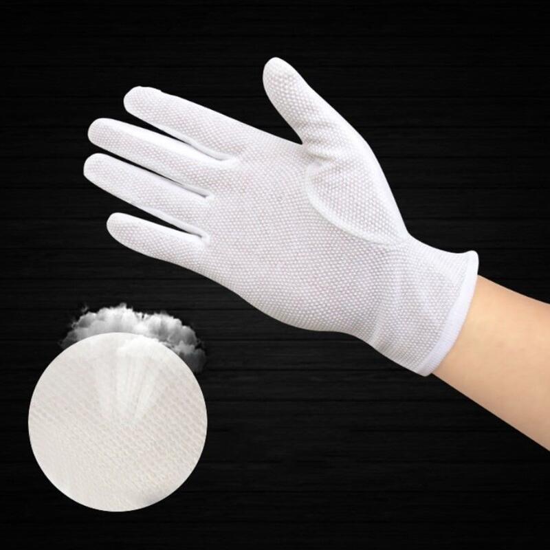 4Pairs White Cotton Gloves Non - Formal Wear Gloves Men ulasan dan harga
