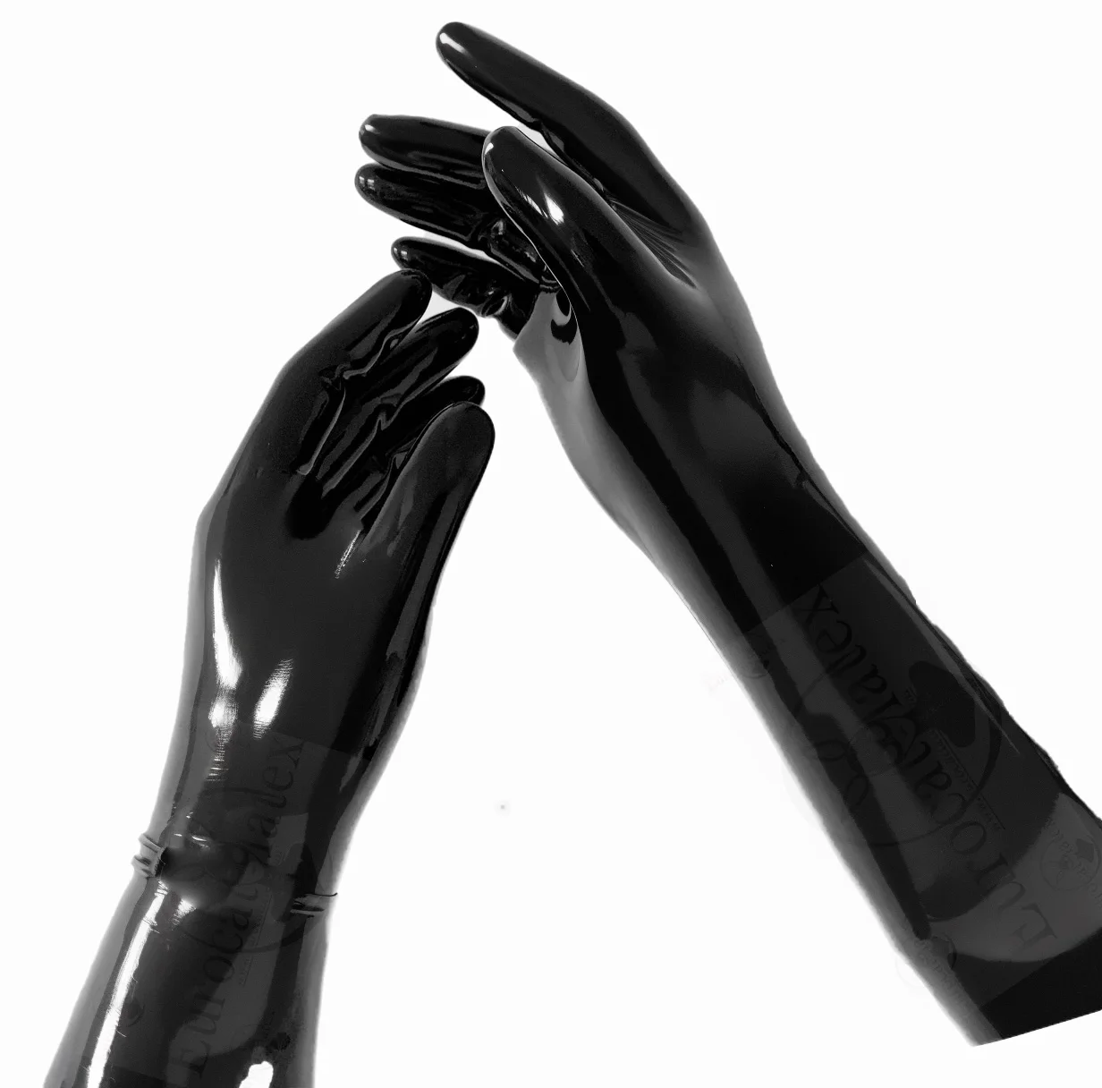 latex fetish man gloves  rubbe - Formal Wear Gloves Men ulasan dan harga