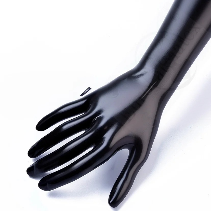 latex fetish man gloves  rubbe - Formal Wear Gloves Men ulasan dan harga