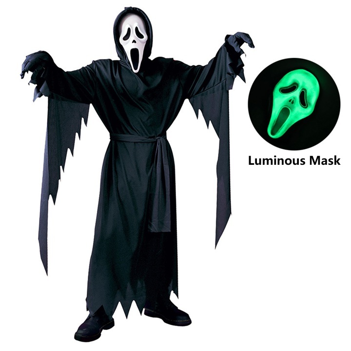 Men Horror Ghost Fancy Dress T - Formal Wear Gloves Men ulasan dan harga