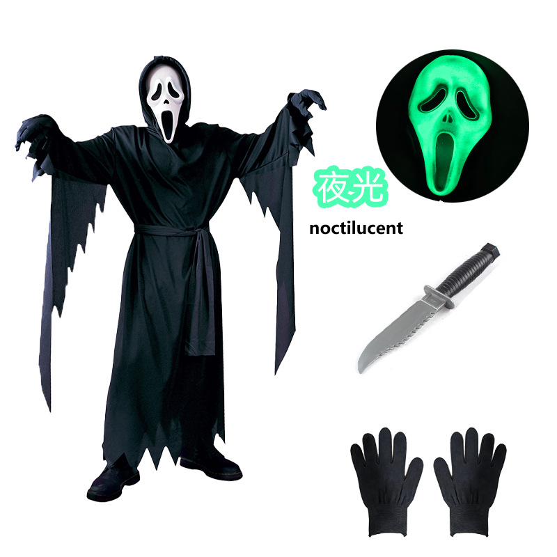 Men Horror Ghost Fancy Dress T - Formal Wear Gloves Men ulasan dan harga