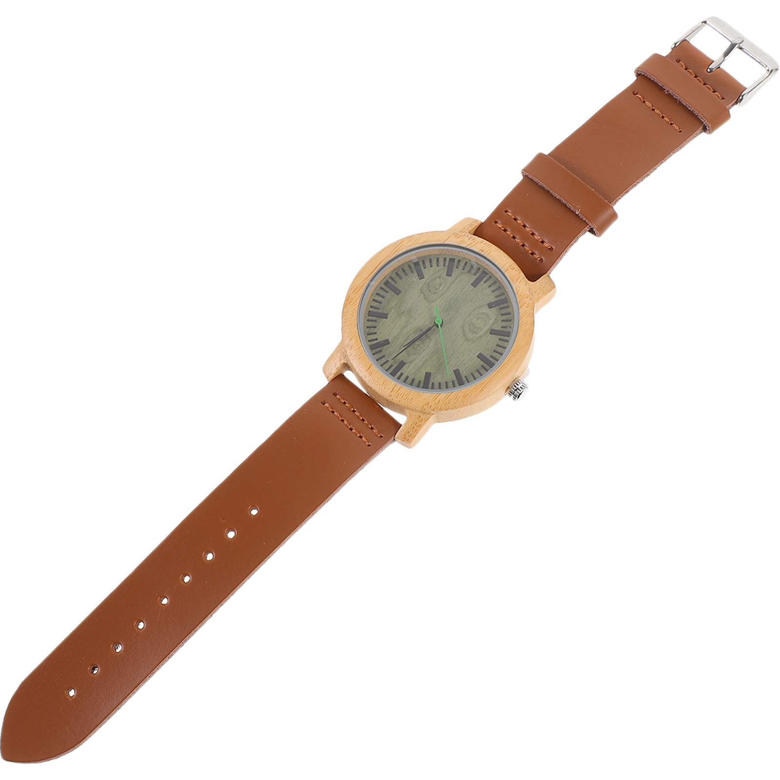 1Pcs Wooden Bamboo Watch for M - Men'S Formal Wear Watches ulasan dan harga