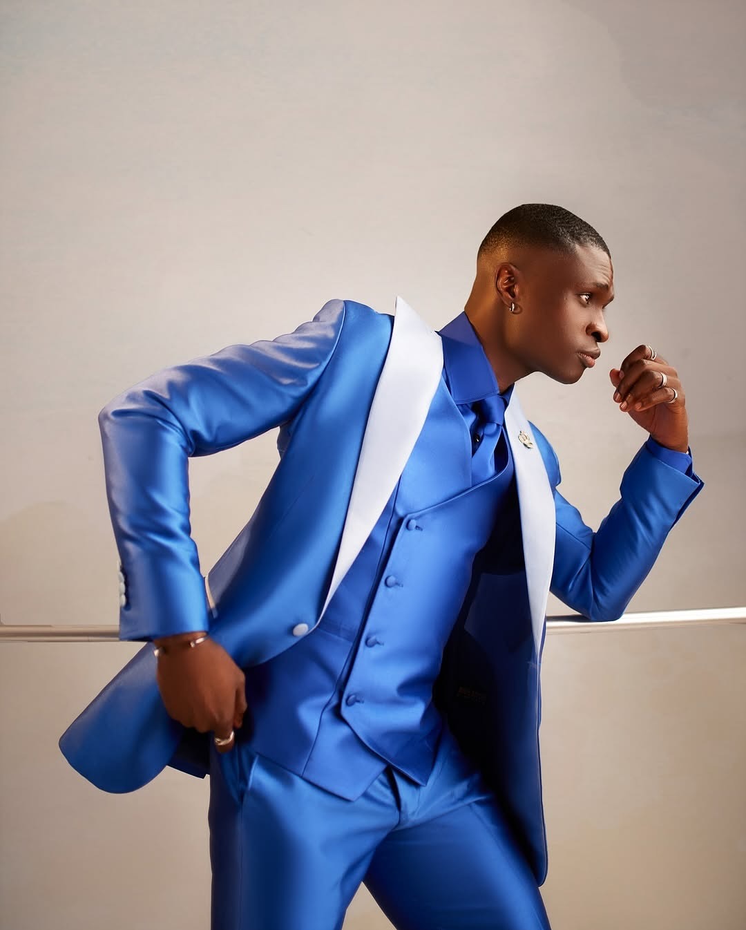Satin Men Suit Set 3 Pcs Blaze - Men Formal Wear Modern ulasan dan harga