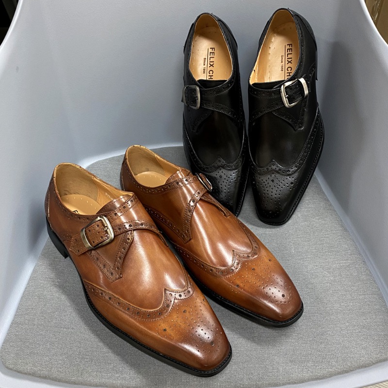 Men's Casual Shoes Carving Lea - Men Formal Party Wear Outfit ulasan dan harga