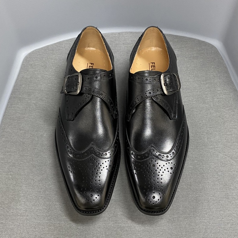 Men's Casual Shoes Carving Lea - Men Formal Party Wear Outfit ulasan dan harga
