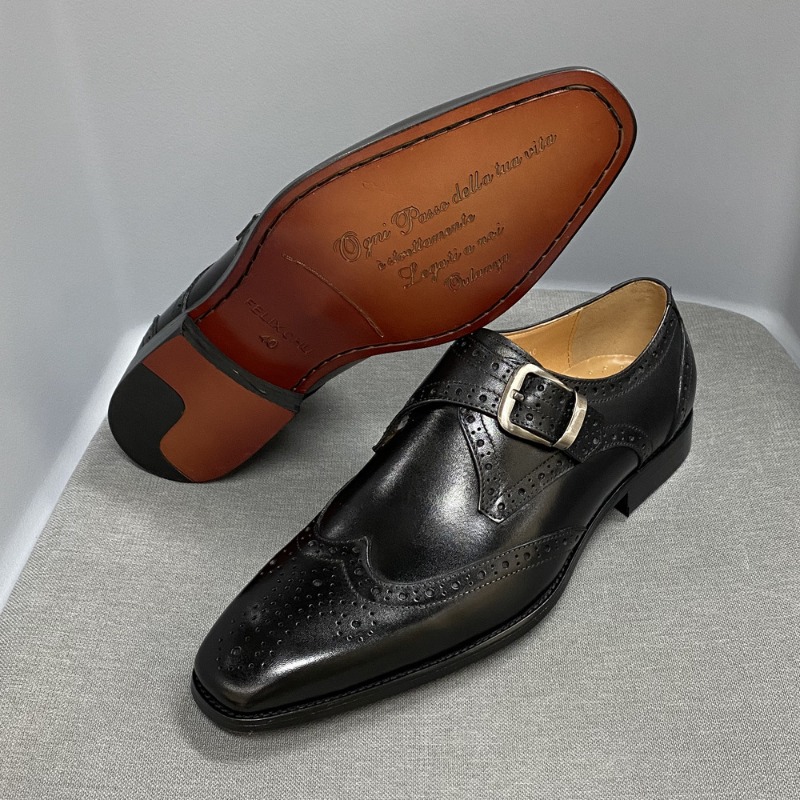 Men's Casual Shoes Carving Lea - Men Formal Party Wear Outfit ulasan dan harga