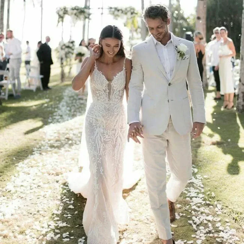 Linen Wedding Tuxedo For Men S - Men Linen Formal Wear ulasan dan harga