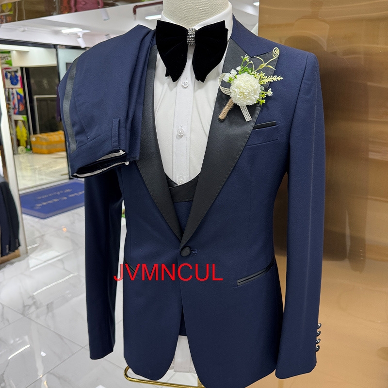 Men's 3 Piece Suit Slim Fit We - Men Formal Party Wear Outfit ulasan dan harga