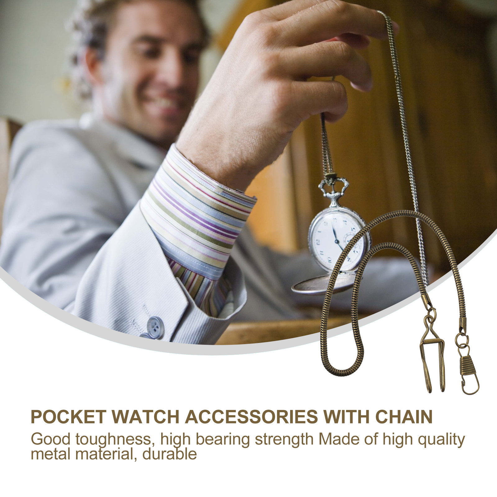 1Pcs 37Cm Vintage Pocket Watch - Men'S Formal Wear Watches ulasan dan harga