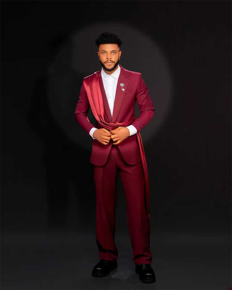 Red Men Suit Set 2 Pcs Blazer+ - Men Formal Wear Red ulasan dan harga