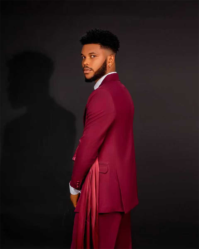 Red Men Suit Set 2 Pcs Blazer+ - Men Formal Wear Red ulasan dan harga