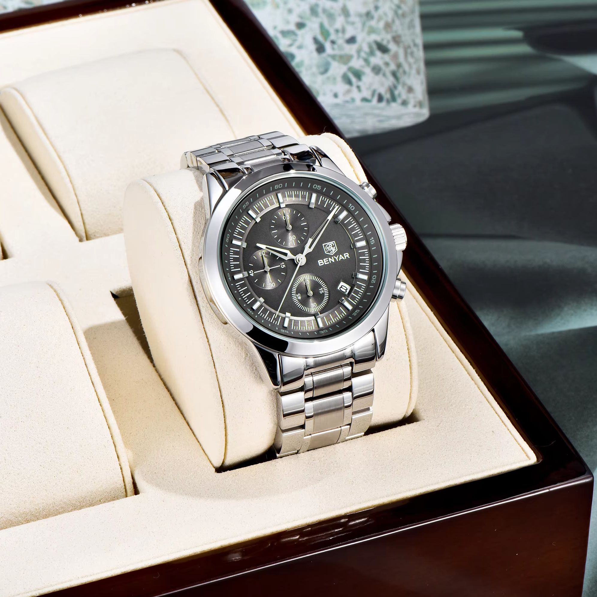 BENYAR Luxury Restrained Men Q - Men'S Formal Wear Watches ulasan dan harga