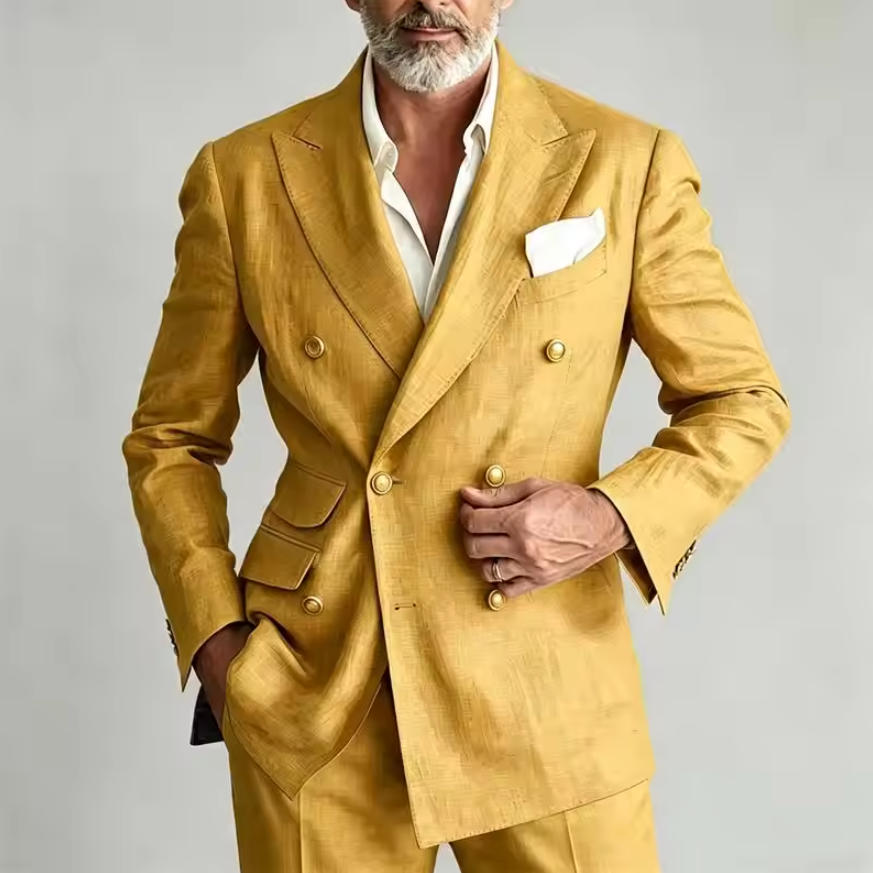 Men's Linen Suit Blazer Jacket - Men Linen Formal Wear ulasan dan harga