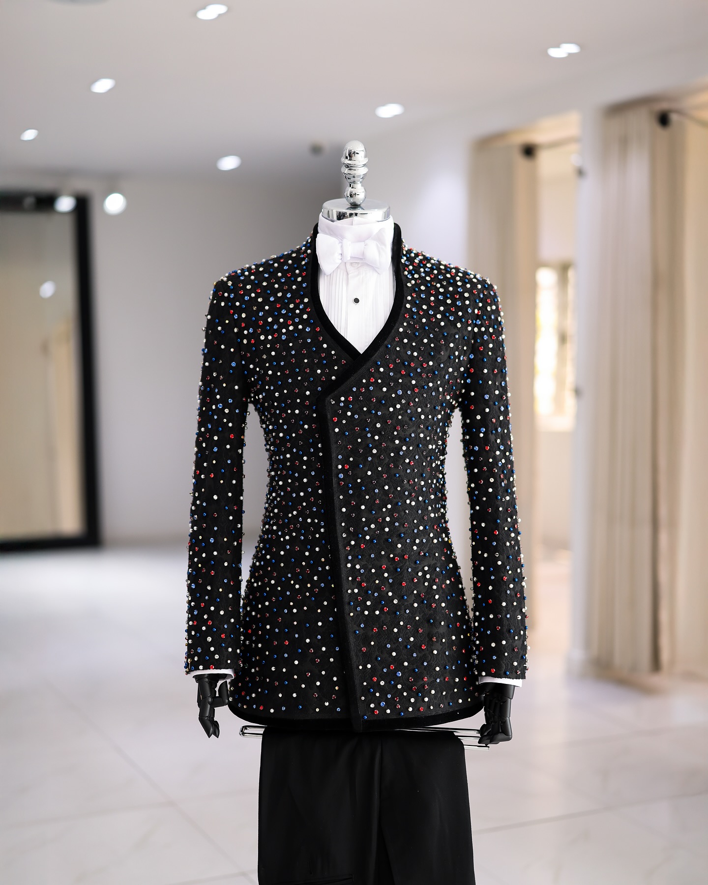 Colorful Crystals Men Suits Se - Men Formal Wear Modern ulasan dan harga