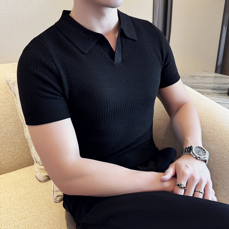Men's Slim Fit Polo Collar Jac - Men Formal Wear Modern ulasan dan harga