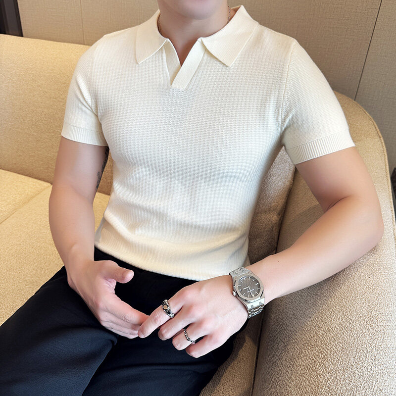 Men's Slim Fit Polo Collar Jac - Men Formal Wear Modern ulasan dan harga
