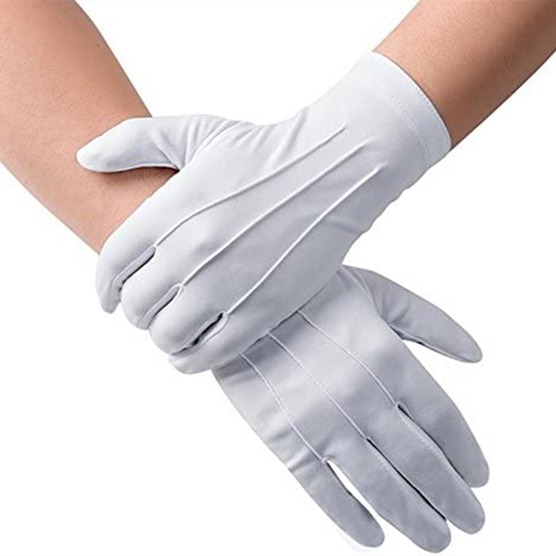 4PCS White Cotton Gloves Men F - Formal Wear Gloves Men ulasan dan harga