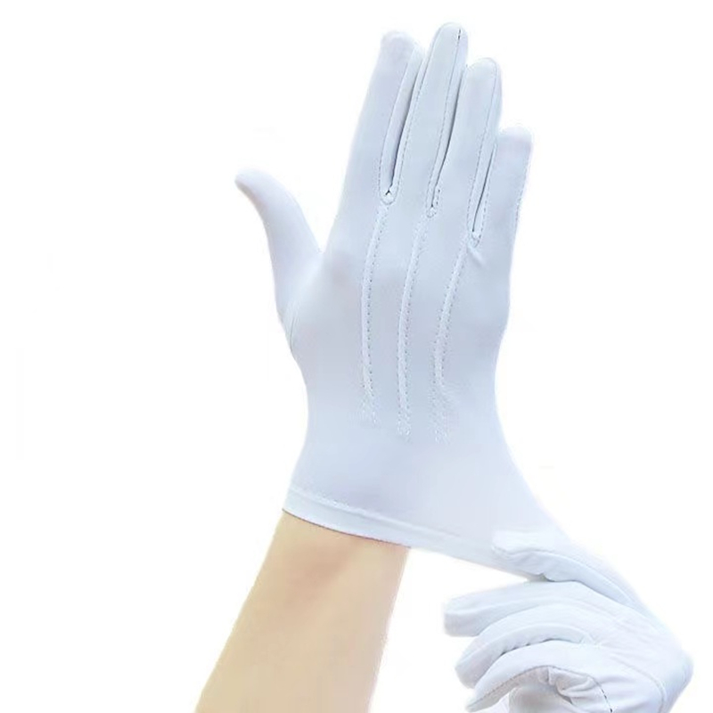 4PCS White Cotton Gloves Men F - Formal Wear Gloves Men ulasan dan harga