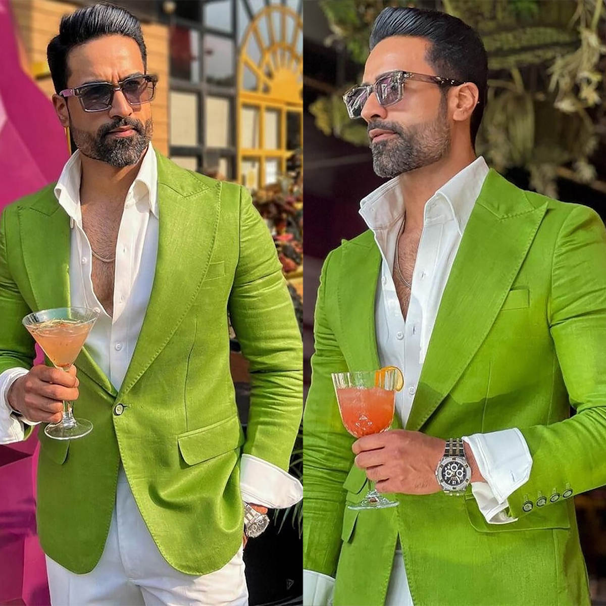 Handsome Green Groom Men Weddi - Men Formal Wear Modern ulasan dan harga