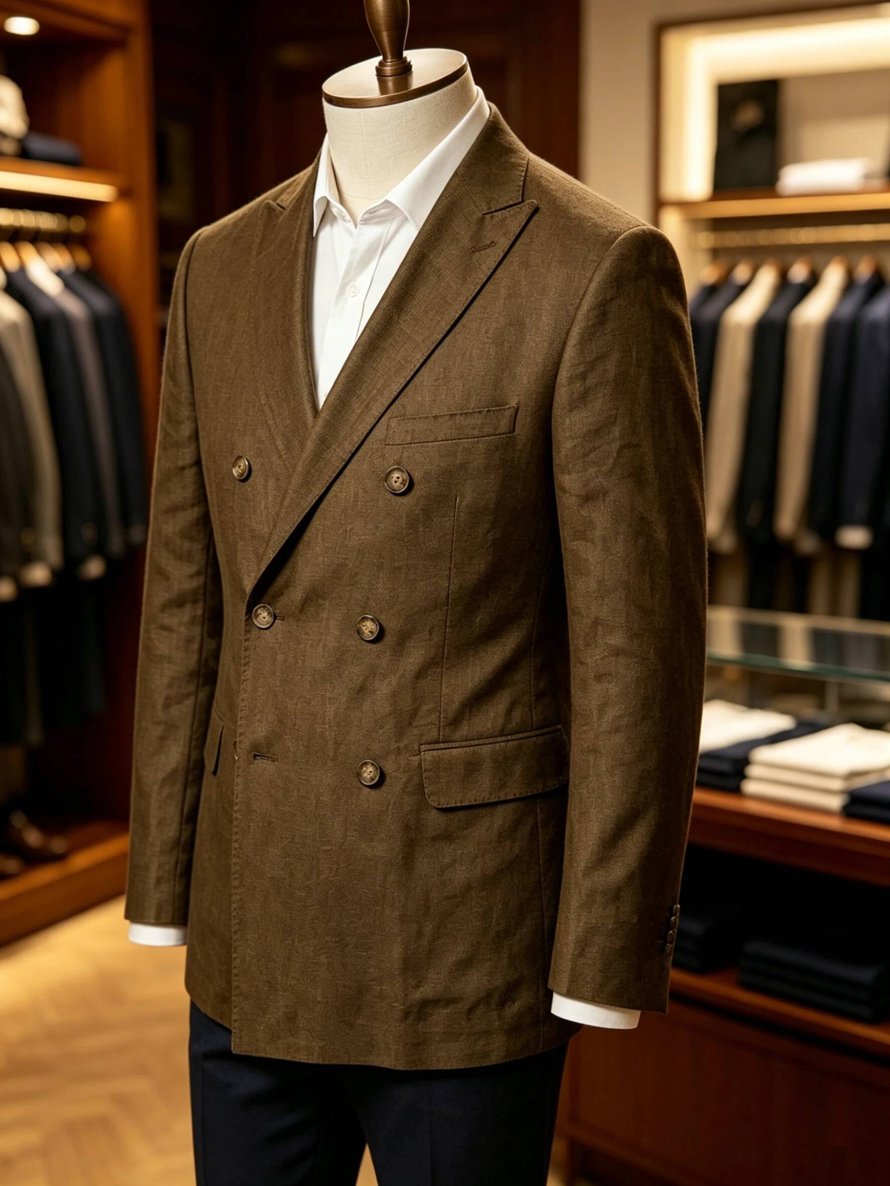 Men's Sport Coat Summer Double - Men Linen Formal Wear ulasan dan harga