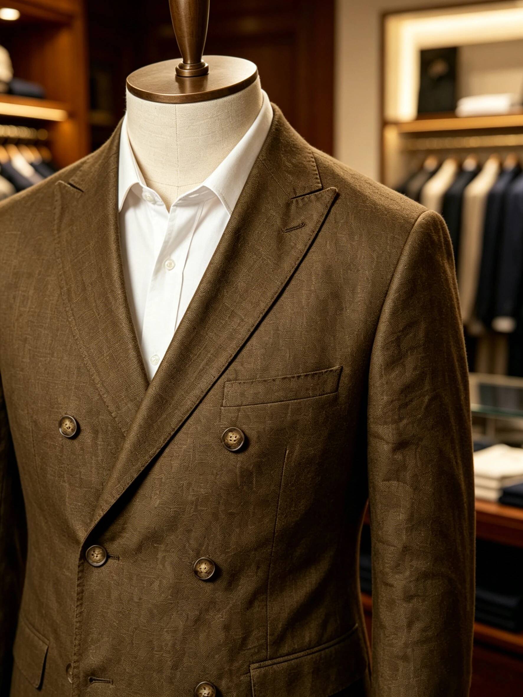 Men's Sport Coat Summer Double - Men Linen Formal Wear ulasan dan harga