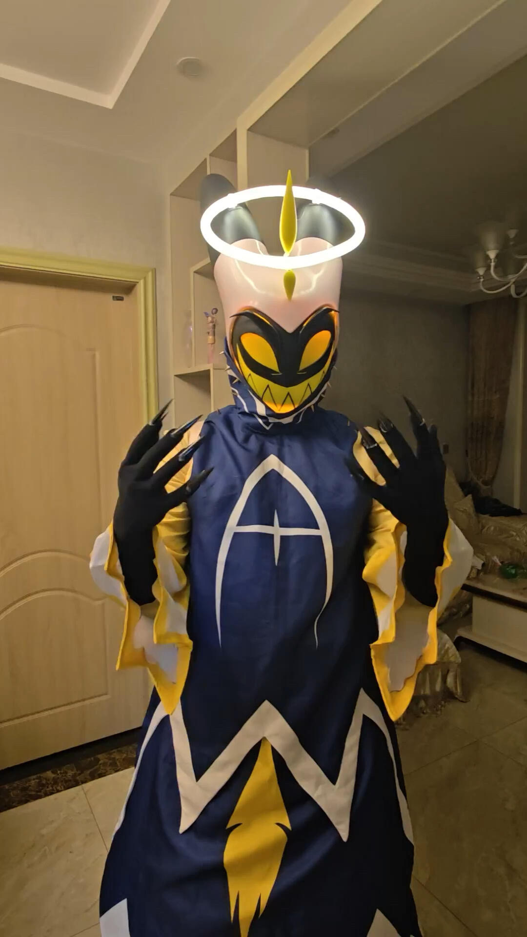 Hazbin Hotel Adam Blue Cosplay - Formal Wear Gloves Men ulasan dan harga
