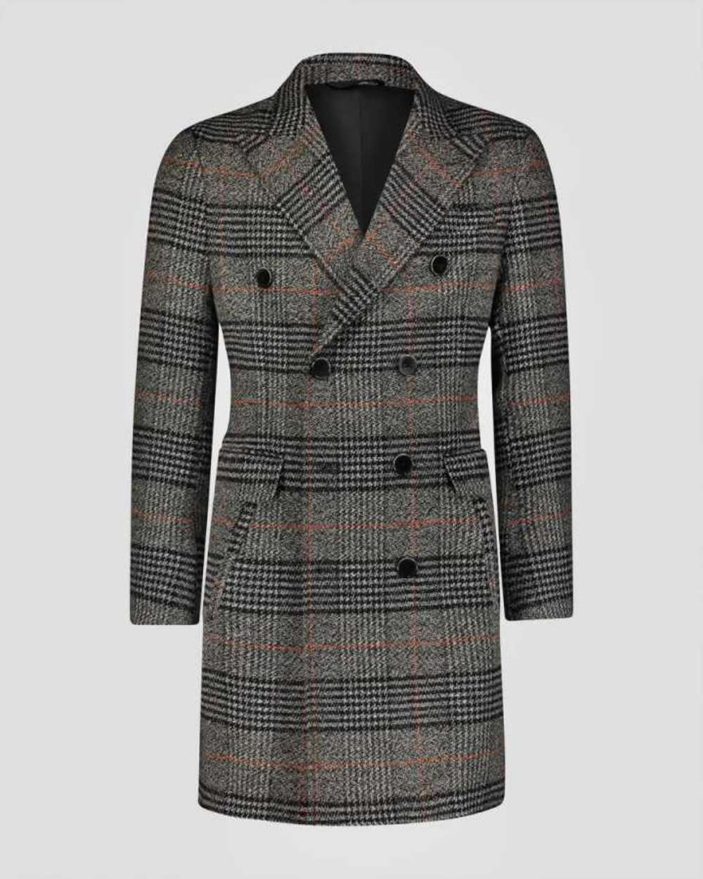 Modern Grid Woolen Blend Men O - Men Formal Wear Modern ulasan dan harga