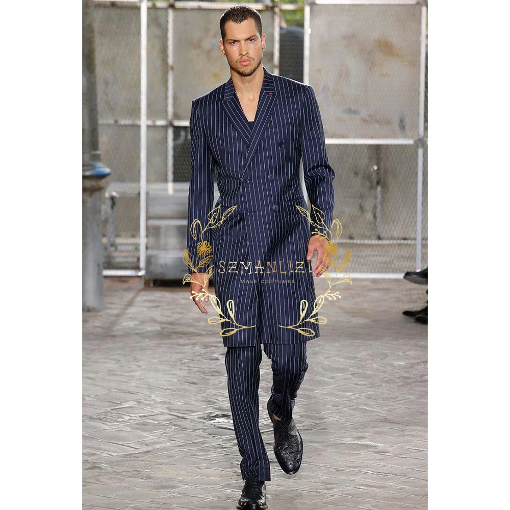 Formal Men's Suit 2 Pieces Nav - Men Formal Wear Modern ulasan dan harga
