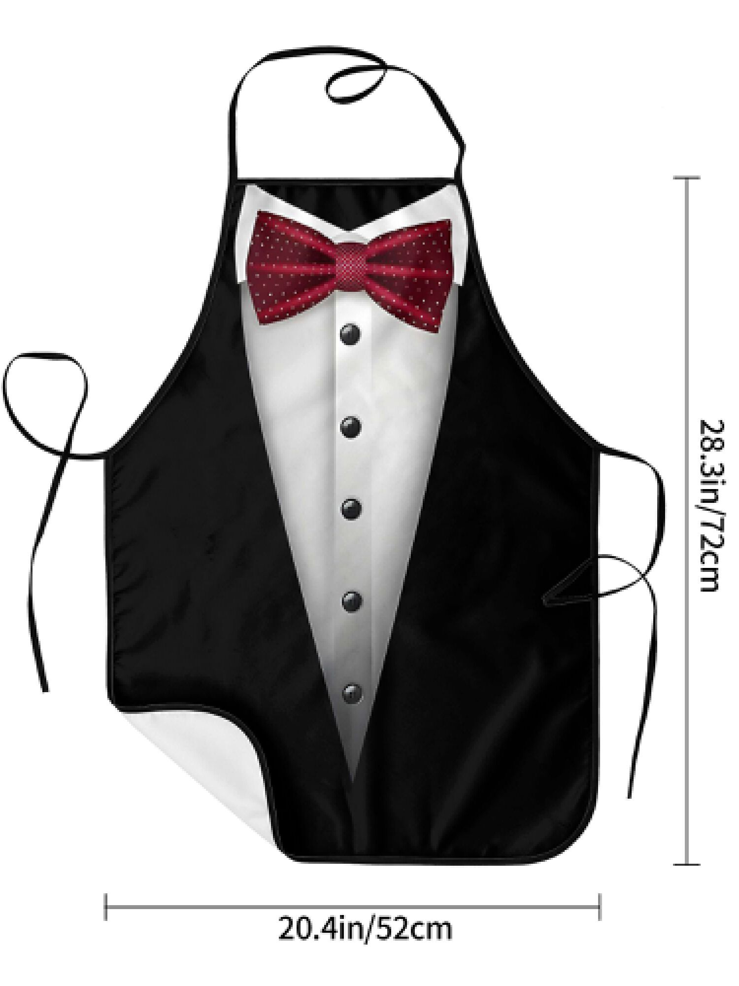 Tuxedo Apron Red Bow Tie Kitch - Men Formal Wear Red ulasan dan harga
